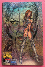 Witchblade/Tomb Raider #1 (1998) Gold Prism Glitter Edition Variant NM- picture