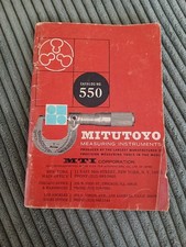 1969 MITUTOYO MEASURING INSTRUMENTS CATALOG 550 micrometer calipers picture