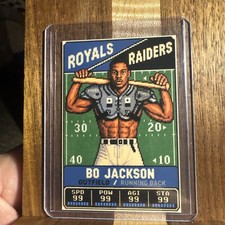 Bo Jackson Raiders Royals Parody Art Card /99 picture