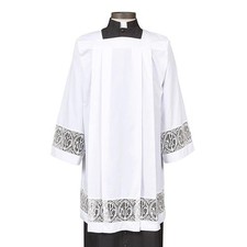 Augustinian Collection Alpha & Omega Lace Surplice SIZE LARGE picture