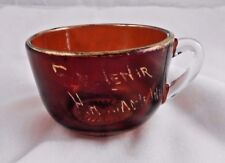 Vtg Souvenir Hammond IND Ruby Flash Cup Glass EAPG Indiana IN picture