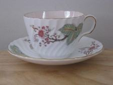 Vintage Aynsley Bone China Teacup & Saucer Set with Floral Pattern picture