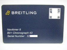BREITLING NAVITIMER 8 B01 Chronograph 43 Watch Blue Int'l Waranty and COSC Card picture