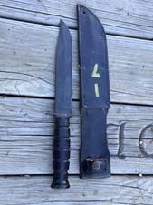 Nice WWII Camillus USN MK2 Fighting Knife & Scabbard picture