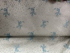 VINTAGE SILK BROCADE 4 YARDS PRODUCED FOU WAH MILLS HONG KONG picture