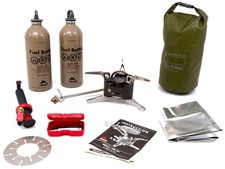 MSR XGK EX MILITARY Multi-Fuel Stove, JP-8 W/2 Fuel Bottles & Seal Line Bag USMC picture