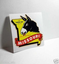 MISSOURI Show Me State Vintage Style Travel Decal, Vinyl Sticker, luggage label picture