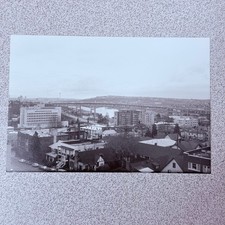 Seattle Cityscape Silver Gelatin Print 1960s Skyline Aurora Bridge Photo picture