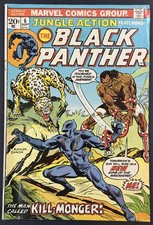JUNGLE ACTION BLACK PANTHER #6 (MARVEL 1973) 1ST ERIK KILLMONGER APP | VG/FN picture