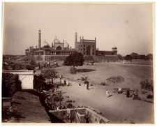 India, Delhi, Jama Masjid Mosque Vintage Albumen Print Albumen Print 23.5 picture