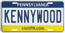 Kennywood Amusement Park Pennsylvania Aluminum PA License Plate  picture