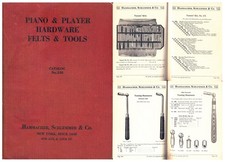 Orig, Catalogue of Piano Hdwe. & Tools - Hammacher Schlemmer, NY - mjdtoolparts picture