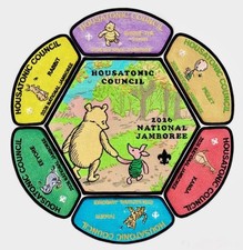 BSA HOUSATONIC OA 553 CT 2026 JAMBOREE 7-PATCH JSP CSP WINNIE-THE-POOH 200 MADE picture