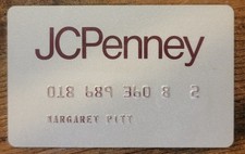 Vintage Expired JC Penney Credit Charge Card picture