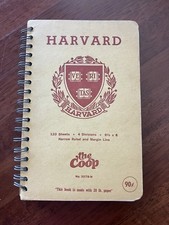 VTG NEW Harvard University The Coop Vintage Notebook Lined Paper Spiral Vintage picture