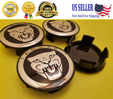 JAGUAR Set Of 4 Black Wheel Center Cap 59mm - - Satisfaction Guaranteed picture