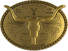 Yellowstone TV Series Dutton Ranch Western Cowboy Heavy Duty Belt Buckle picture