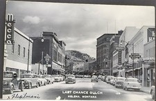 RPPC ~ Last Chance Gulch (Main Street) looking south in Helena, Montana c1950's picture