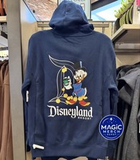 NWT 2026 Disneyland Classic D Scrooge McDuck Navy Pullover Hoodie ALL SIZES picture