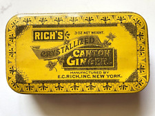 1920s / 1930s Advertising Tin - Rich's Canton Ginger - Hinged - 2 ⅜