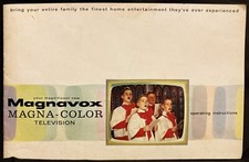 Magnavox Operating Manual 1960s Magna-Color Vintage Television  10pgs PET RESCUE picture