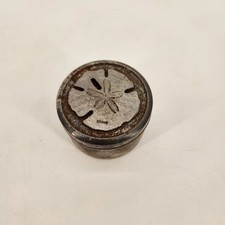 Metzke Vintage 197o's Pewter Trinket Box With Sand Dollar picture