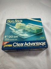 New Vintage Clear Advantage Pyrex 2 Quart 222-NS Clear 8/ 20cm Square Baking picture