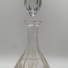 Cut Crystal Whiskey Decanter MCM Style 750ml Godinger Dublin picture