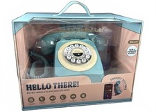Throwback Hello There Retro Wireless Phone/Speaker in Blue picture