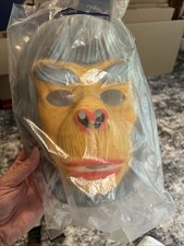 Vintage 1974 BEN COOPER Plastic Mask PLANET OF THE APES  LIGHT GRAY picture
