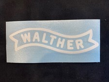 Walther Transfer sticker 3.75 inch - white new picture