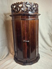 Antique 19thC Italian Sephardic Torah Case Tik Hand Carved Wood J Greenstein Pro picture