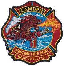 Camden Engine Fire Boat 1 *2026* NEW Heart of the City Fire Patch . picture