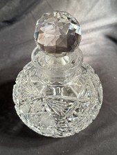 Antique American Brilliant Cut Glass Dorflinger Marlboro Cologne Scent Bottle picture