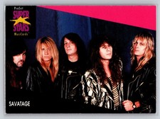 1991 Pro Set SuperStars MusiCards #232 Savatage Heavy Metal Band Card picture