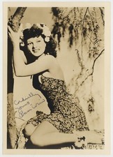 Ann Corio 1942 Hand Signed 5x7 Burlesque Dancer Jungle Siren Stage Photo J14275 picture