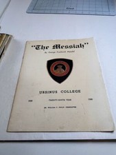 The Messiah Ursinus College 29th Year Dr William Philip Conductor 1966 picture