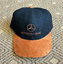 Vintage 1990’s cameo Mercedes Benz wool SnapBack hat w/ green under brim picture