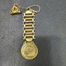 ULTRA RARE SERIOUS COLLECTORS MUST SEEYellowstone Promotional Pocket Watch Fob picture