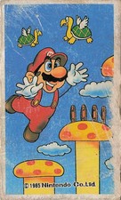 Vintage 1985 Nintendo Super Mario Bros Menko Card Baseball Game Elements Japan picture