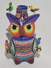 Alfonso Castillo Orta Hand Painted Bird Sculpture picture