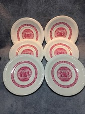 Vintage German Porcelain Saucers (3),Heinrich For Rudesheimer Kaffee, 6.5” picture