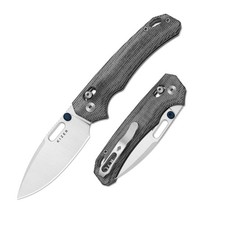 Kizer Outposter Folding Pocket Knife Nitro-V Blade Micarta Handle V3802CDA1 picture