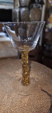 Rare Morgantown Polynesian Amber Tiki Stem Martini glass Trader Vic's Kahiki  picture