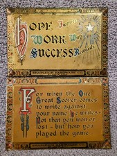 2 Rare Vintage Shapleigh Hardware St. Louis Diamond Edge Advertising TOC Sign picture