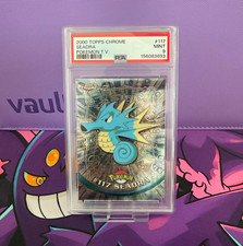 2000 - Topps Chrome Foil - Seadra #117 - Pokemon TV - PSA 9 - POP 20 - NEW CERT picture