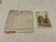 Vintage 1951 Barclay hotel NY receipt and postcard picture