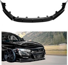 For 2018-2020 Honda Accord ACR Gloss Black Pearl Front Bumper Lip Splitter Kit picture