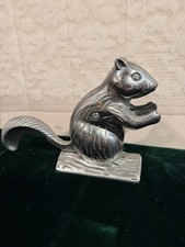 Silver-Tone Metal Squirrel nutcracker  picture
