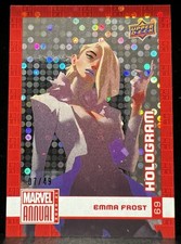 2020-21 Upper Deck Marvel Annual Hologram /49 Emma Frost #69 picture